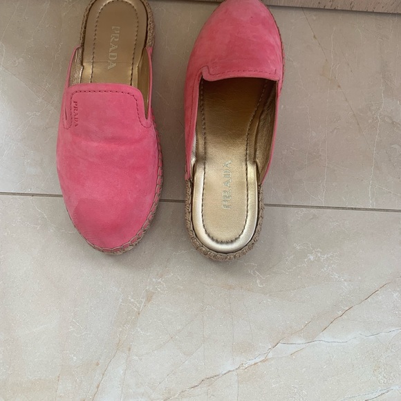 Prada pink size 7 slip on mules. - Picture 2 of 8